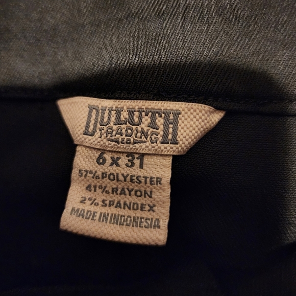 Duluth Trading Co Black Pants Size 6 X 31 - Picture 3 of 5